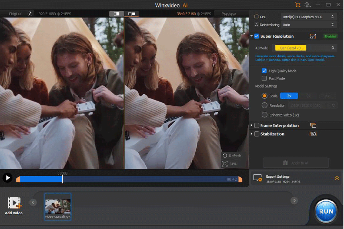 screenshot video upscale