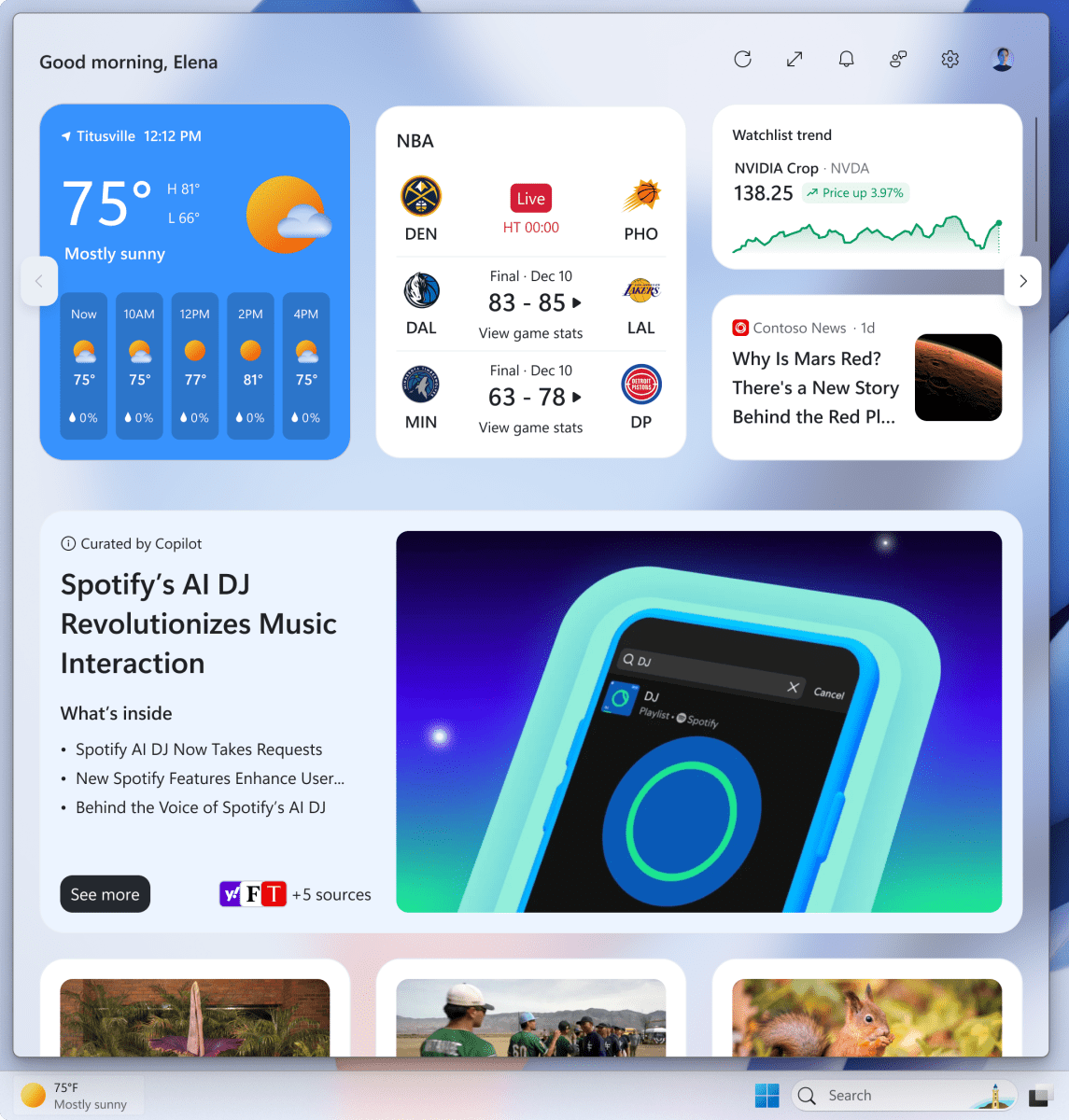 Windows 11 widgets board new1