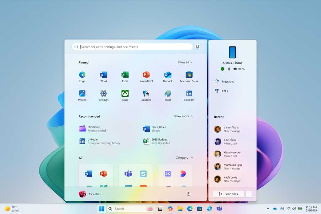 Image: Microsoft zeigt coole Konzepte fÃ¼r das Windows-StartmenÃ¼, die wir nie bekommen haben