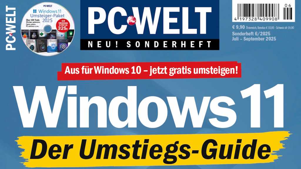 Image: PC-WELT Sonderheft 6/2025 jetzt am Kiosk: Windows 11