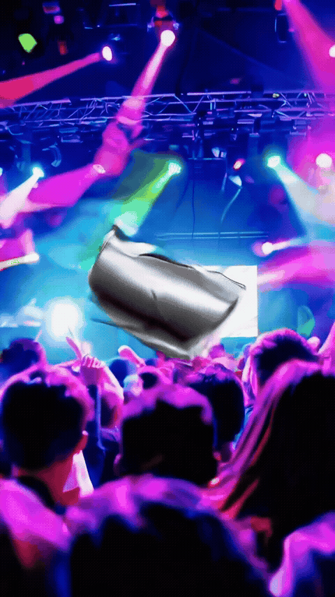 Bing Video Creator Clippy in a mosh pit
