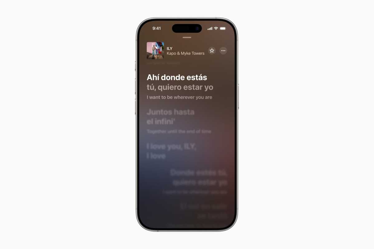 Apple Music lyric translations