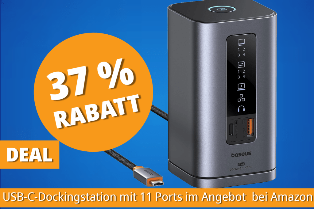 Image: USB-C-Dock mit 11 Ports und Extras: Baseus Spacemate aktuell deutlich gÃ¼nstiger bei Amazon