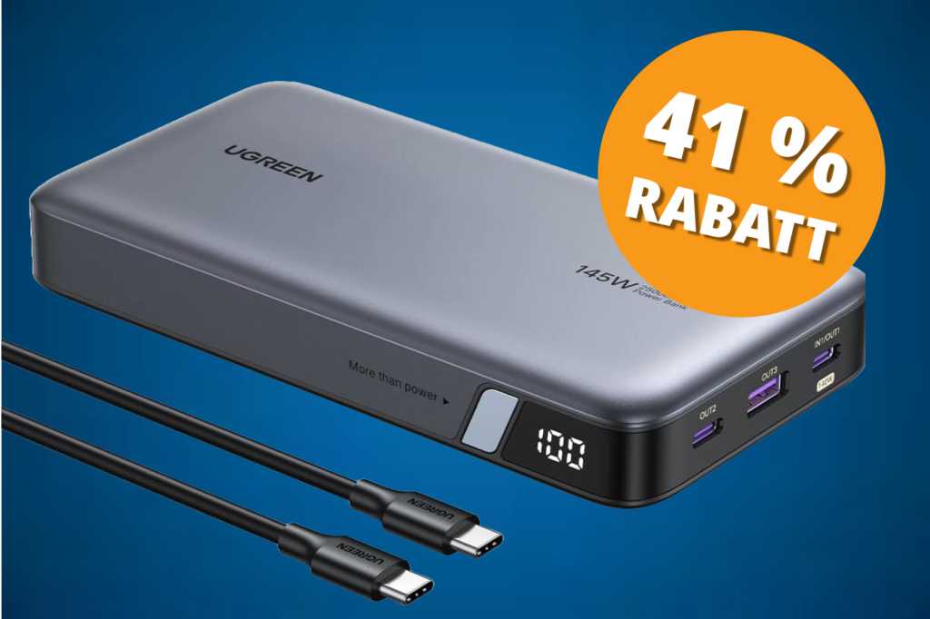 Image: 145W-Powerbank fÃ¼r unter 60â¯â¬? Amazon drÃ¼ckt den Preis fÃ¼r dieses Lade-Monster