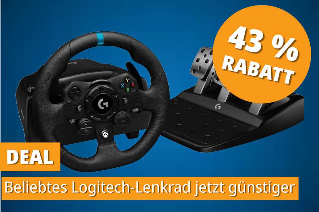 Image: Force Feedback fÃ¼r unter 250â¯â¬: Logitech-Lenkrad mit Trueforce jetzt radikal reduziert