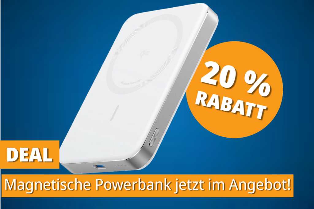 Image: Magnetisch verbunden: Diese Powerbank lÃ¤dt Ihr iPhone ohne Kabelsalat â jetzt im Angebot