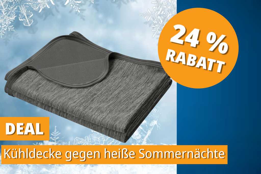 Image: KÃ¼hl-Tech gegen Hitzewellen: Diese Decke nutzt Hightech-Fasern gegen Sommerhitze â jetzt im Angebot