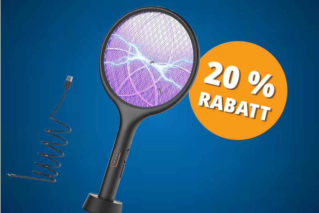 Image: 4000 Volt gegen MÃ¼cken: Diese Elektro-Klatsche ist ein kleines Monster â aktuell fÃ¼r unter 20â¯Euro