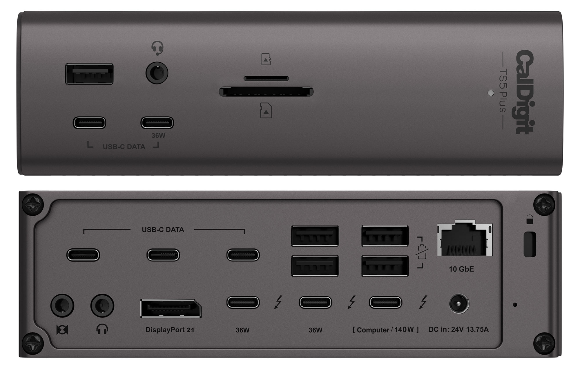 CalDigit TS5 Plus Ports