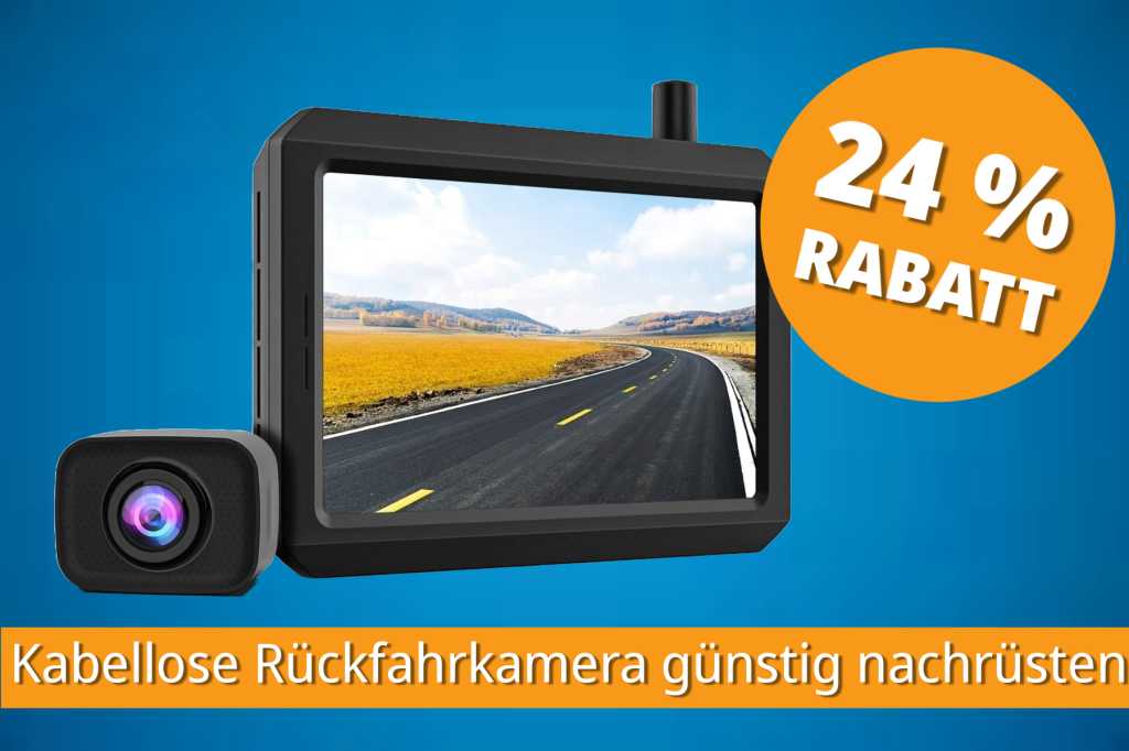 Image: RÃ¼ckfahrkamera im Auto nachrÃ¼chsten mit kabelloser Verbindung, Nachtsicht und 5-Zoll-Display fÃ¼r nur 106 Euro