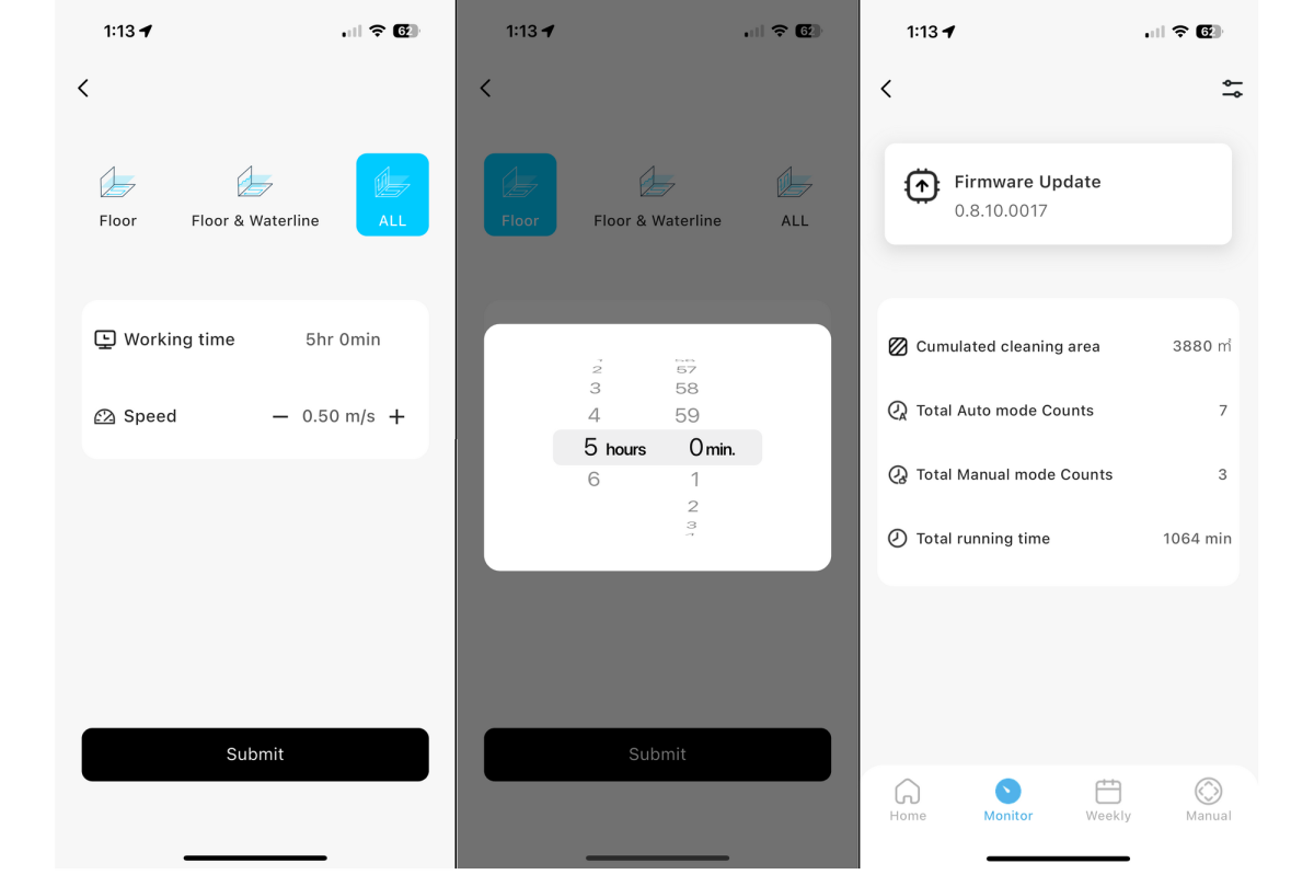 Fanttik Aero X robotic pool cleaner app