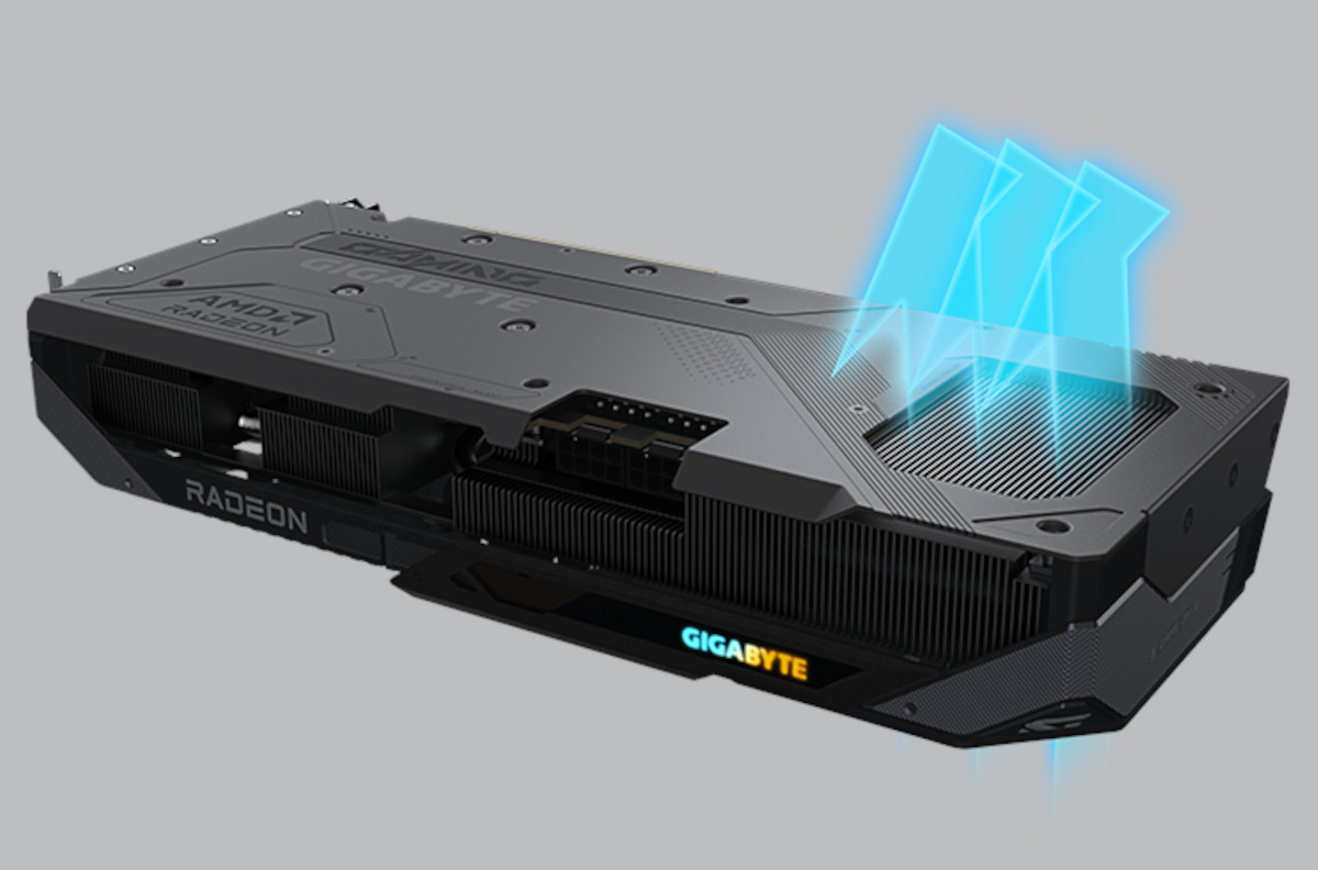 Gigabyte Windforce screen cooling system illustration