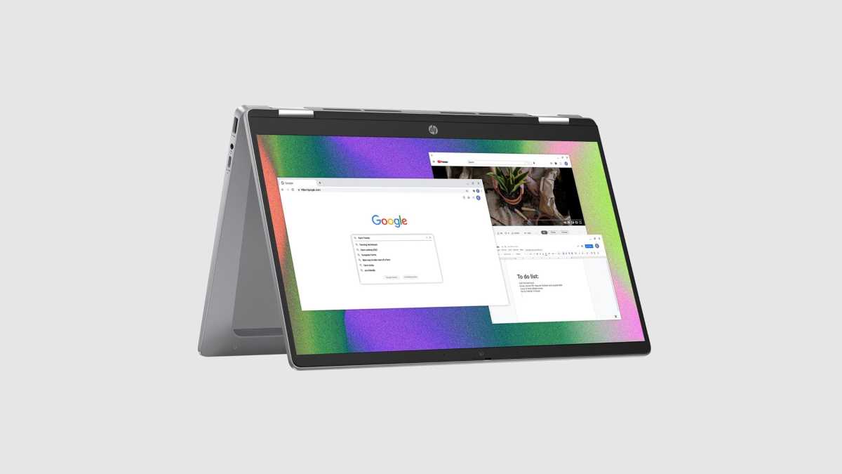 HP Chromebook Plus x360 convertible promo