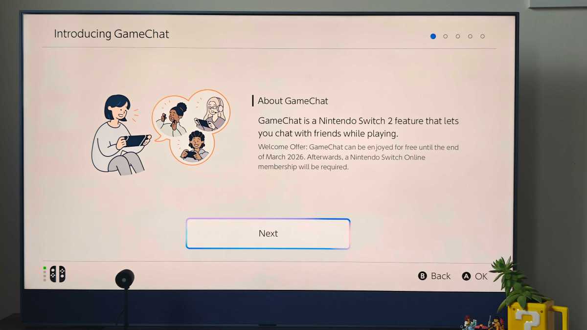 Nintendo Switch 2 GameChat screen