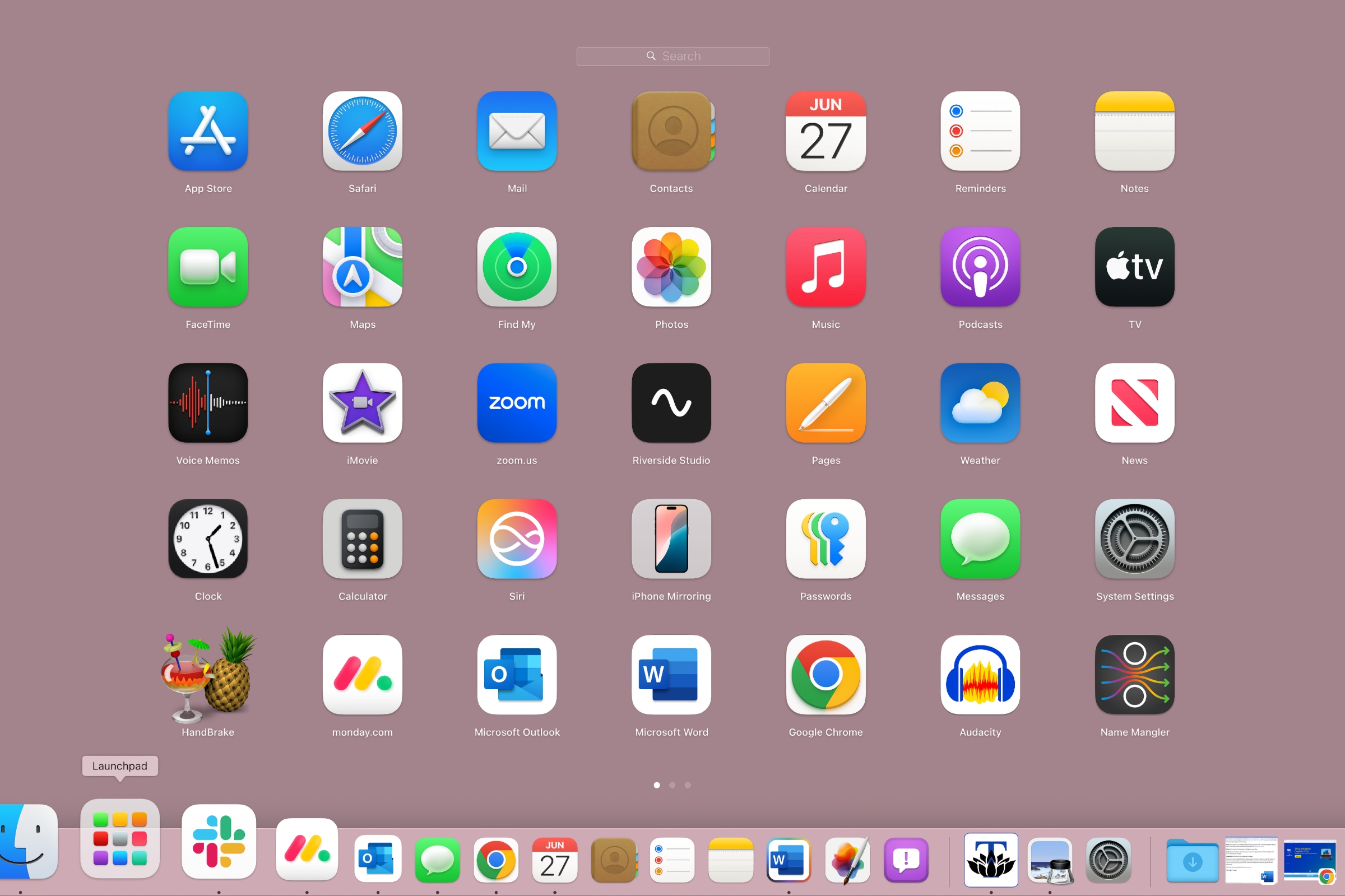 Launchpad in macOS Sequoia