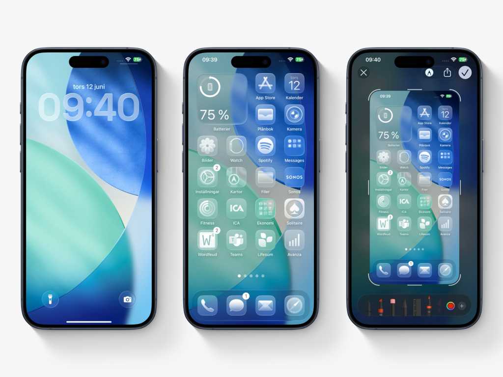 Image: iOS 26: So lÃ¤sst sich Liquid Glass ein wenig eintrÃ¼ben