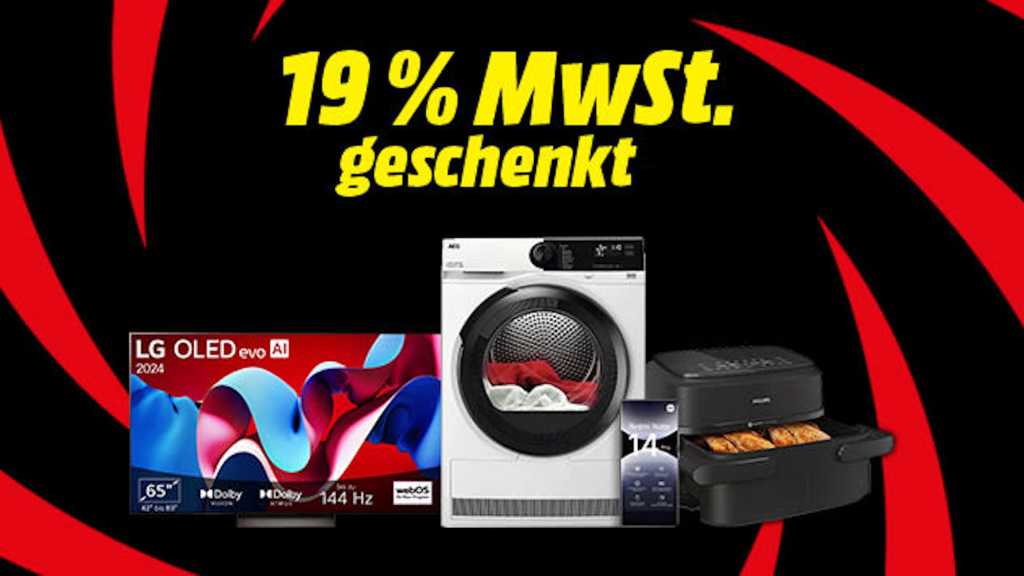 Image: Mehrwertsteuer geschenkt: Top-Deals bei Media Markt und Saturn