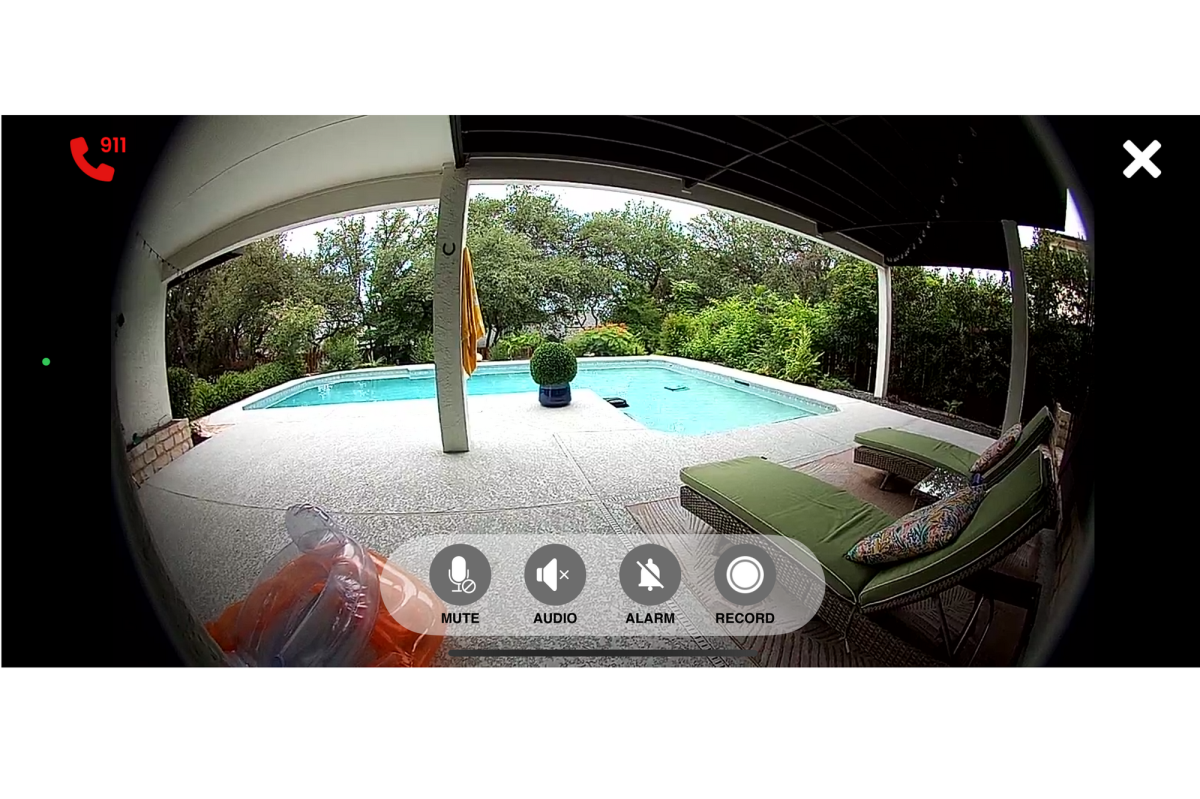 SwamCam in app camera view