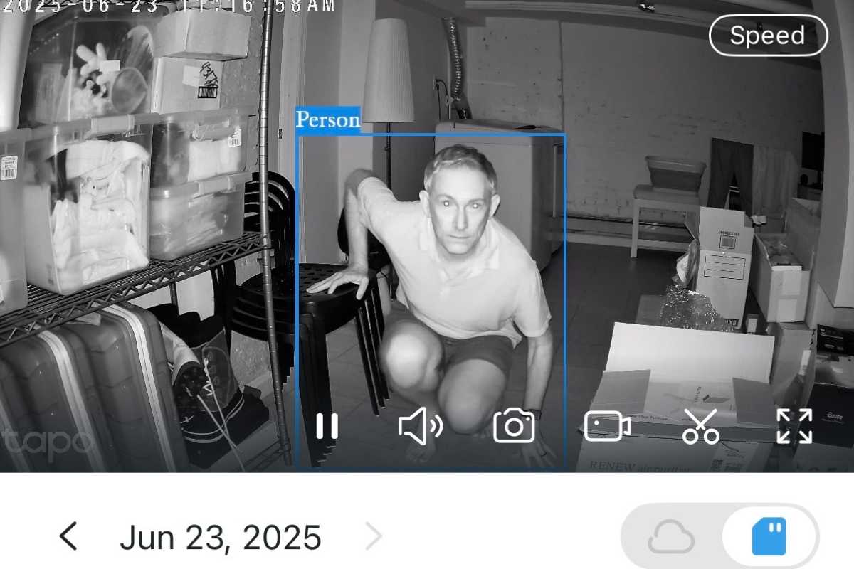 Tapo RoomCam 360 video event