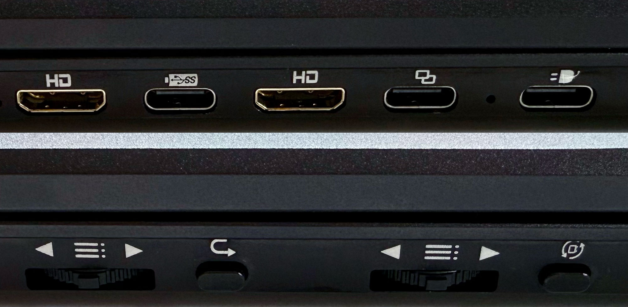 UPerfect Delta Max Touch Dual Screen Monitor Ports and Controls