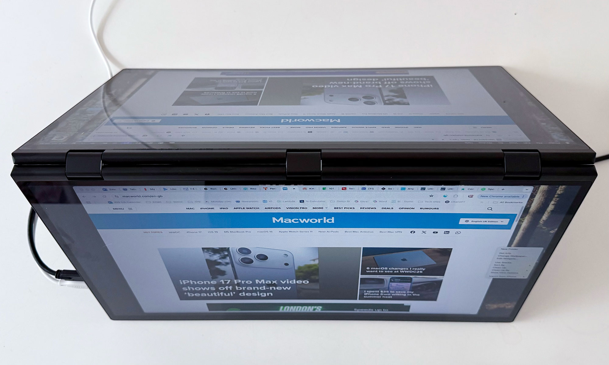 UPerfect Delta Max Touch Dual Screen Monitor V above