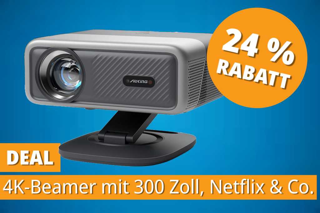 Image: Kein Witz: 4K-Beamer mit 300 Zoll, Dolby Audio sowie Netflix & Co. fÃ¼r unter 160 Euro