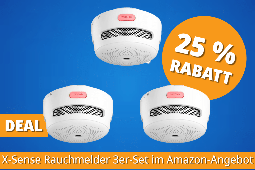 Image: Brandgefahr minimieren: X-Sense Rauchmelder 3er-Set im Amazon-Angebot mit 25 Prozent Rabatt