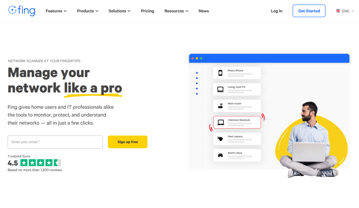 fing homepage