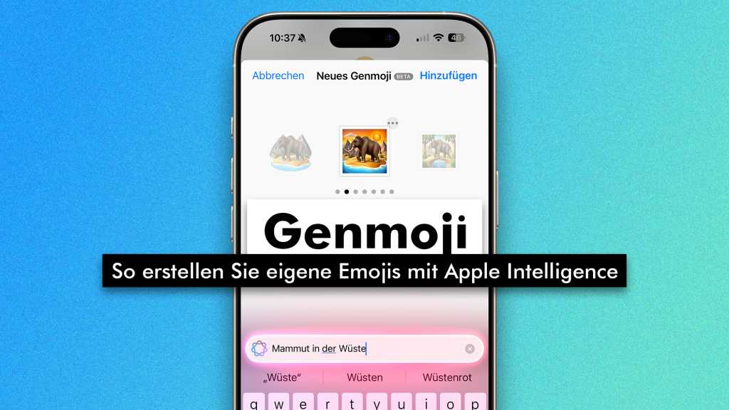 Image: Genmoji â Emojis erstellen mit Apple Intelligence