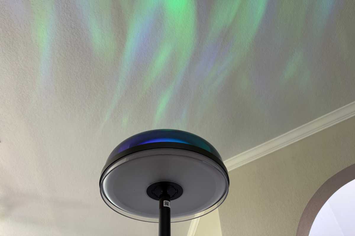 green ripples from Govee floor lamp