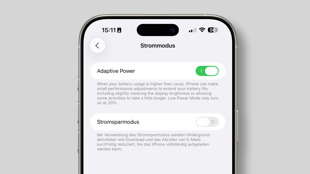 Image: Adaptive Power: Apple beschrÃ¤nkt das beste iOS-26-Feature auf neuere iPhones