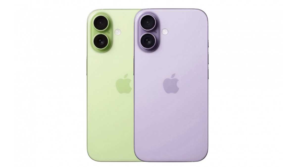 iPhone 17 in new purple and green colour options