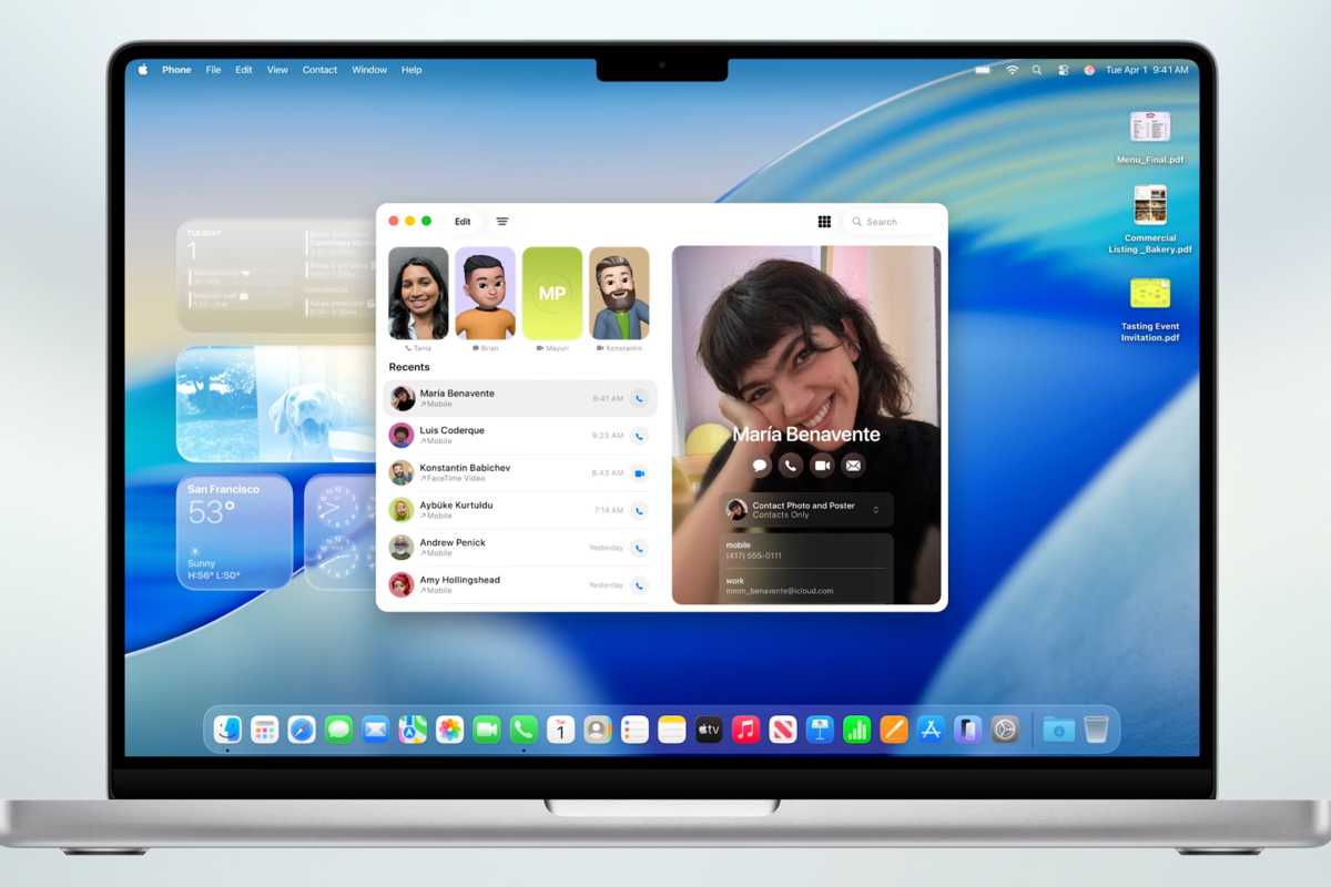 Phone app on mac