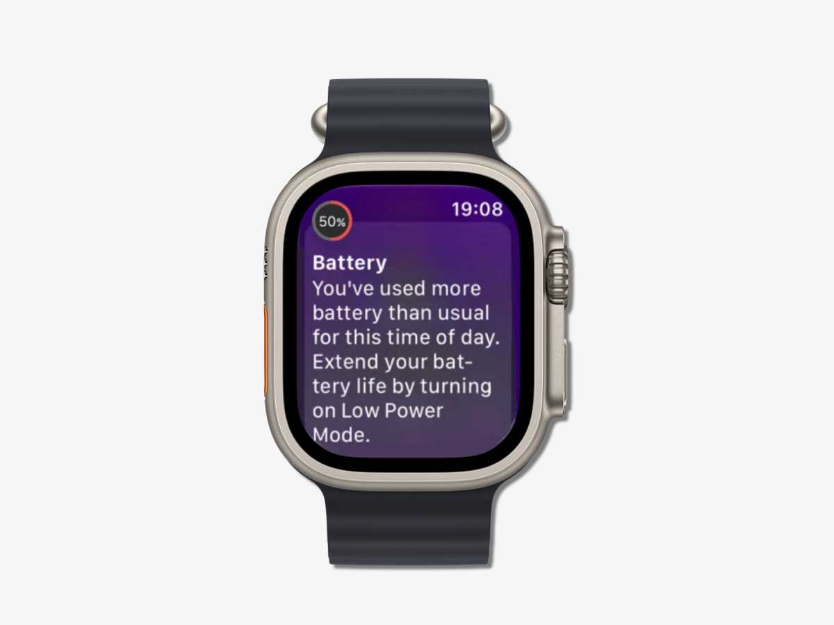 WatchOS Battery warnning