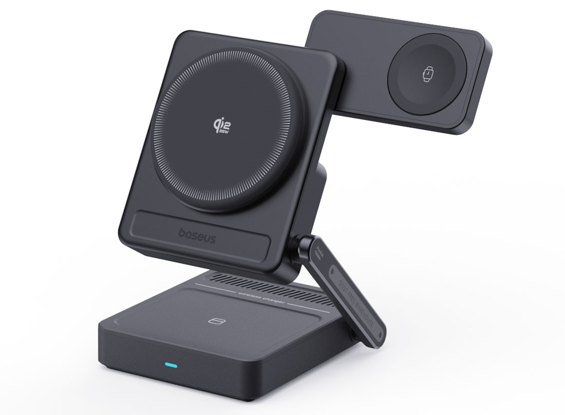 Baseus PicoGo AF21 Foldable 3-in-1 Magnetic Qi 2.2 Wireless Charger