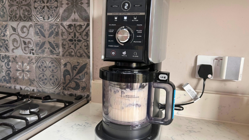 Ninja Creami Deluxe in use