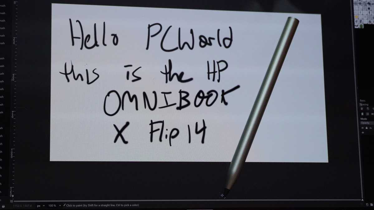 HP Omnibook X Flip 14 touch input