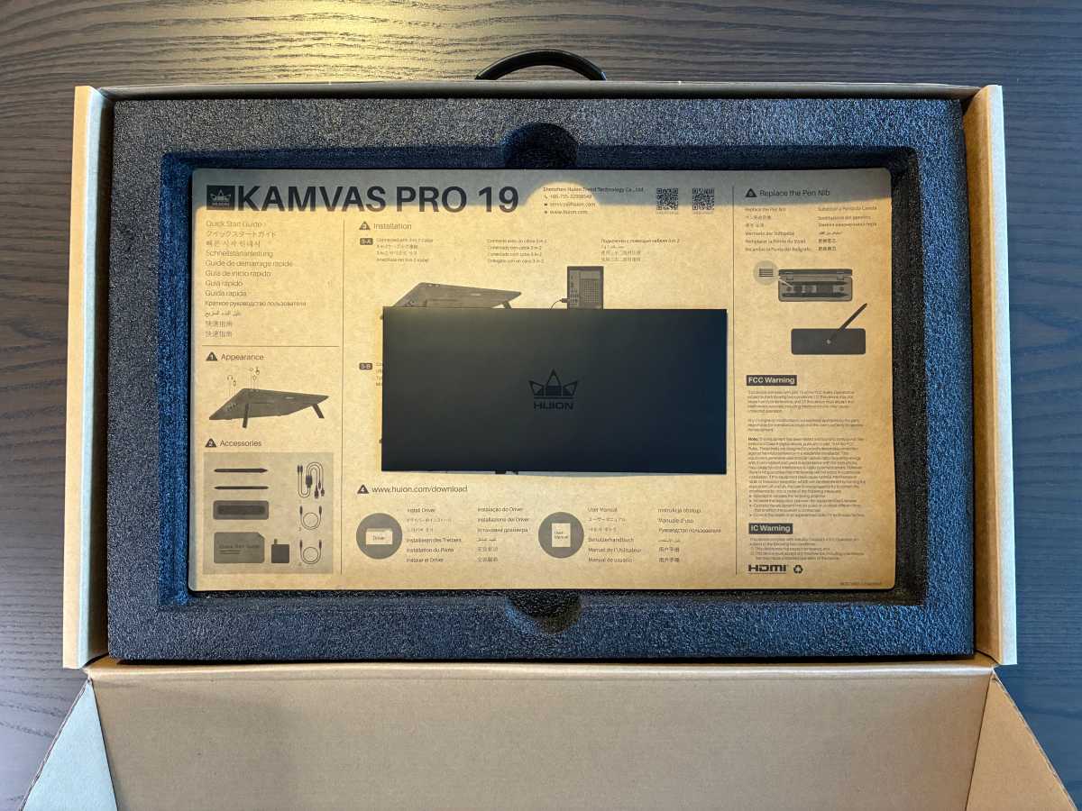 Huion Kamvas Pro 19, Unpacking, Jérémie Kaiser