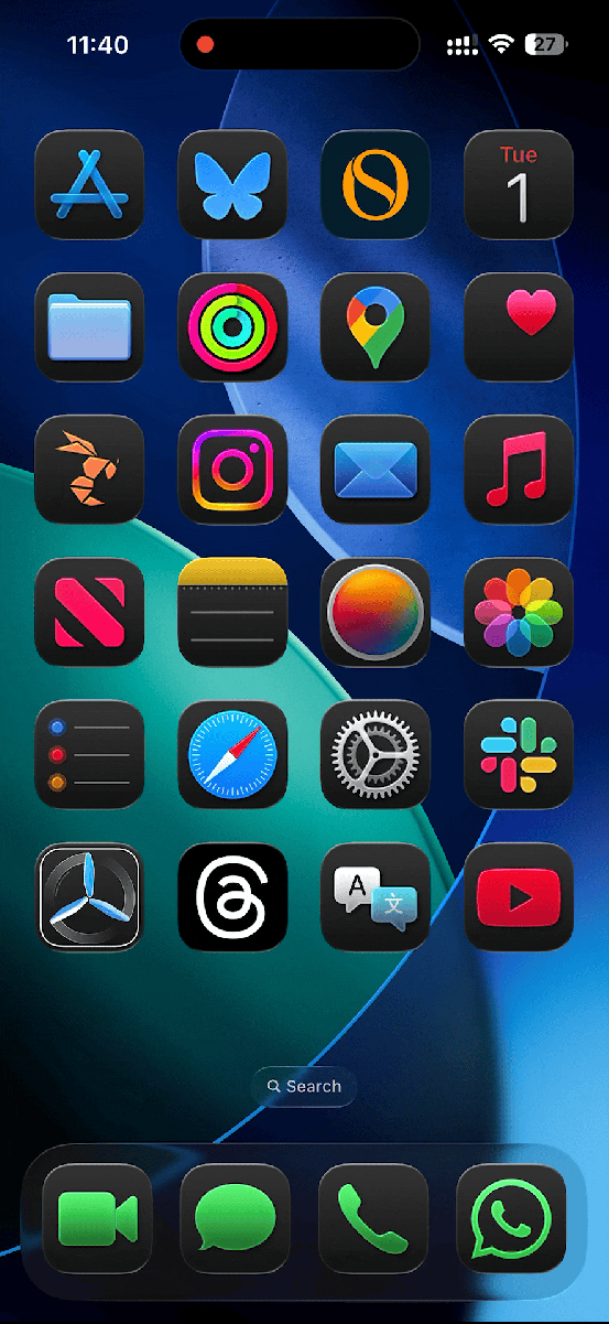 Liquid Glass on Control Center