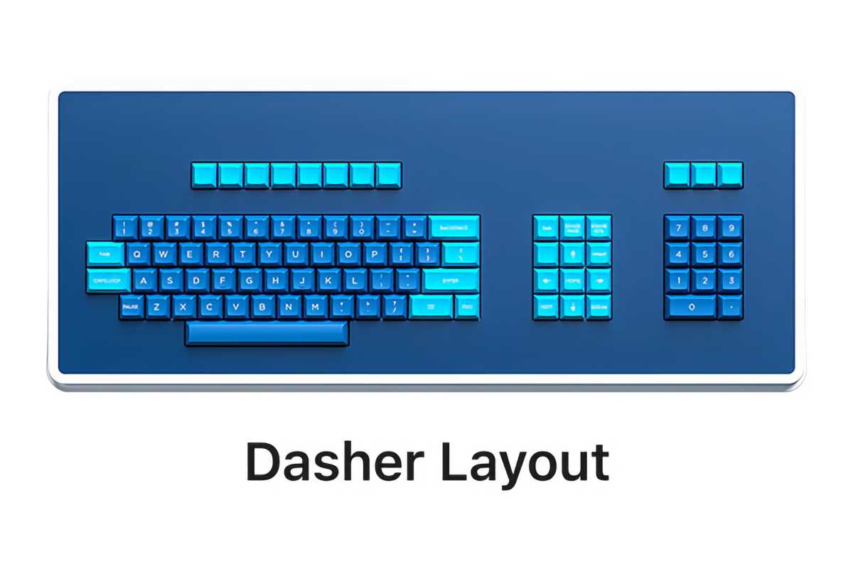 MDR Keyboard Dasher layout