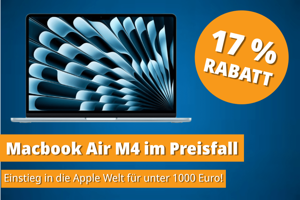 Image: Der perfekte Einstieg in die Apple-Welt: Macbook Air M4 jetzt unter 1000 Euro