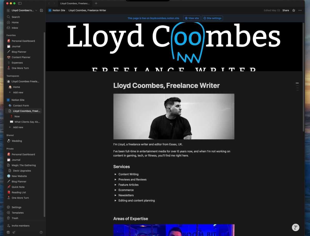 Notion Site Mac