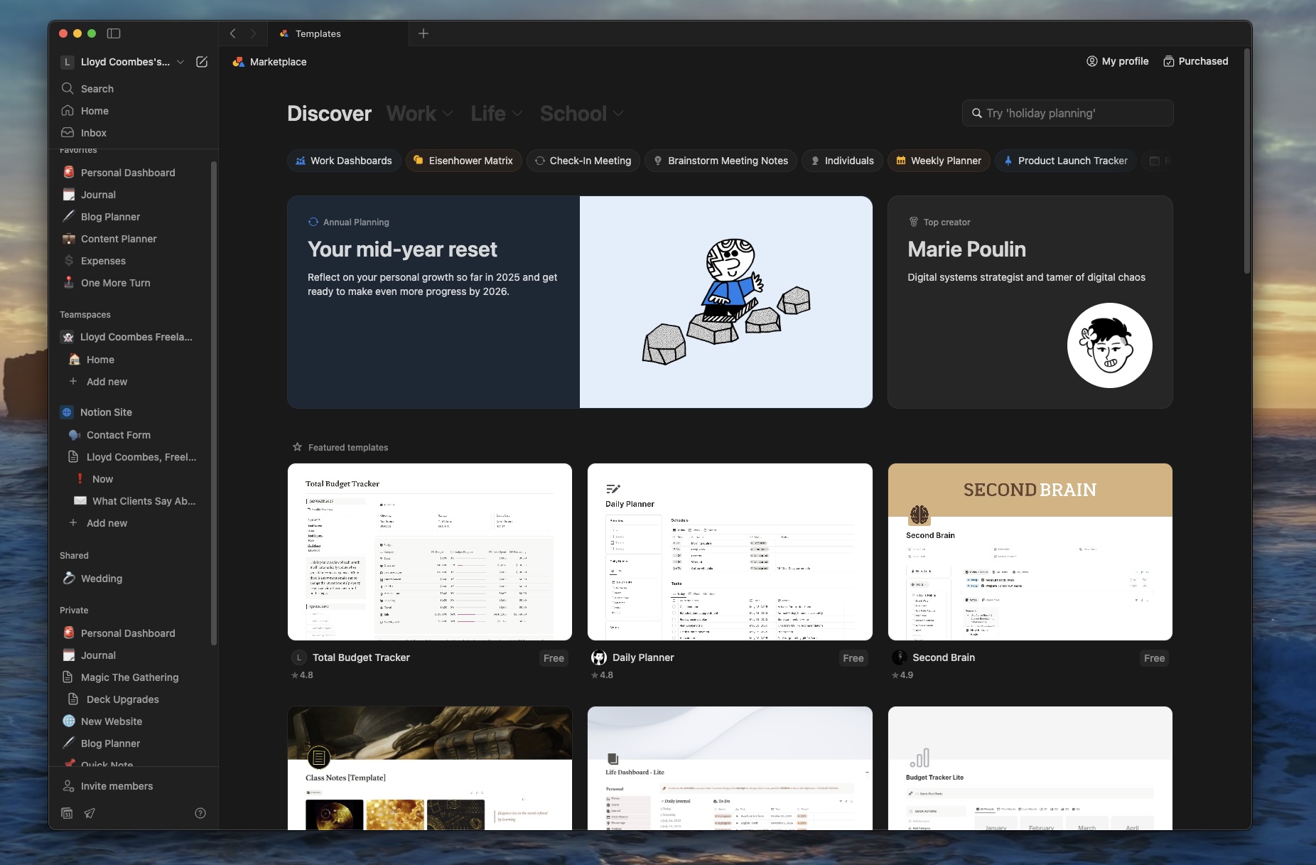 Notion Templates Mac