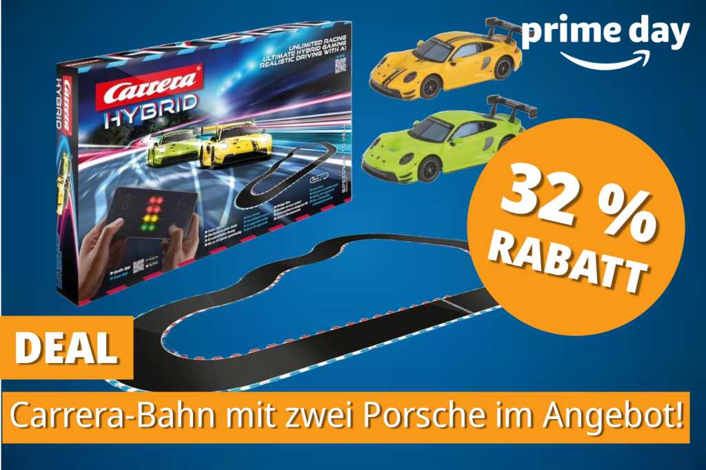 Image: Carrera, aber mit App und KI: Diese smarte Rennbahn fÃ¤llt heute auf Prime Day-Tiefstpreis