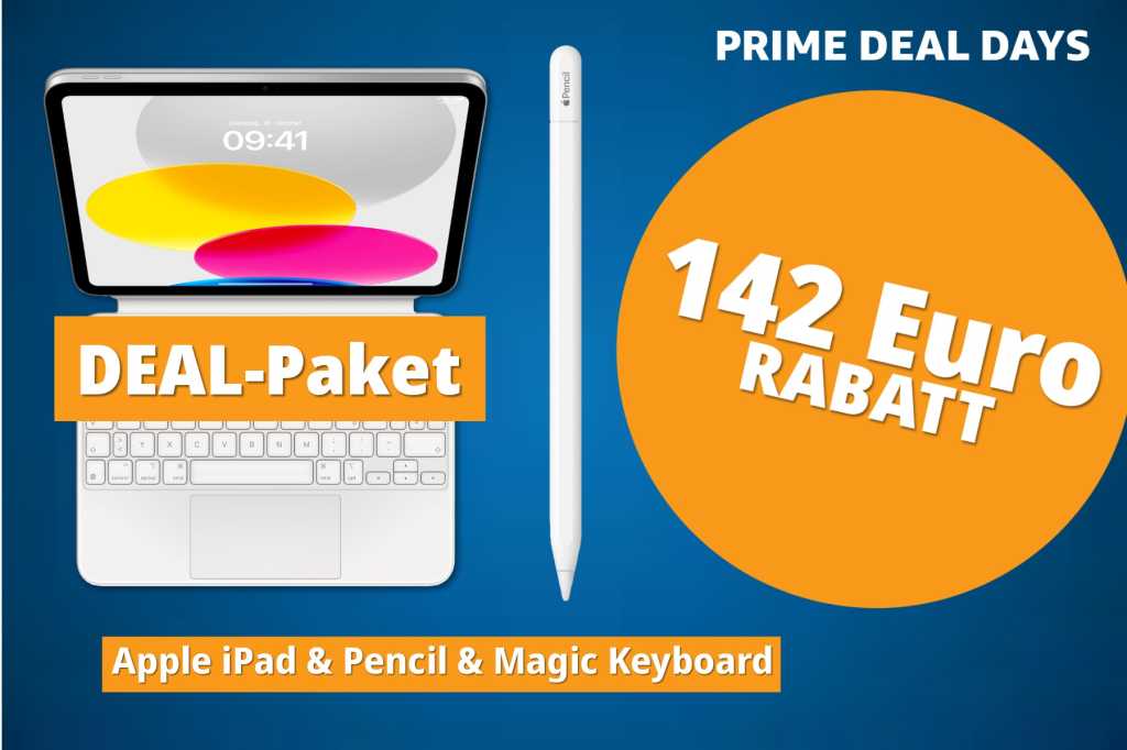 Image: Deal-Paket: iPad 11, Keyboard Folio und Pencil mit hohem Rabatt