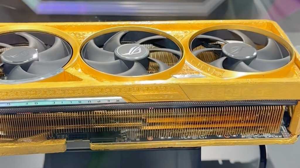 Image: RTXâ¯5090 aus 5â¯Kilogramm echtem Gold â Asus verlangt dafÃ¼r 500â¯000â¯Dollar