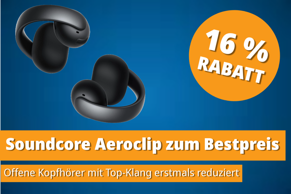 Image: Innovativer Sound, ganztÃ¤giger Komfort: Die Soundcore Aeroclip Open-Ear KopfhÃ¶rer zum Bestpreis