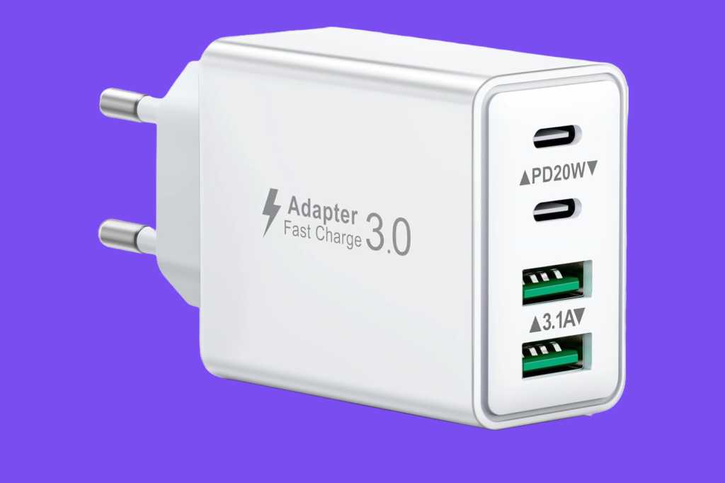 Image: Dieses SchnellladegerÃ¤t fÃ¼r vier GerÃ¤te mit 40 Watt kostet gerade nur 8,79â¯â¬