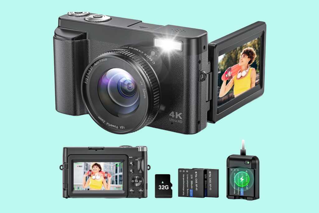 Image: Youtube-ready fÃ¼r unter 90 Euro â diese Kamera Ã¼berrascht mit 4K und Flip-Screen