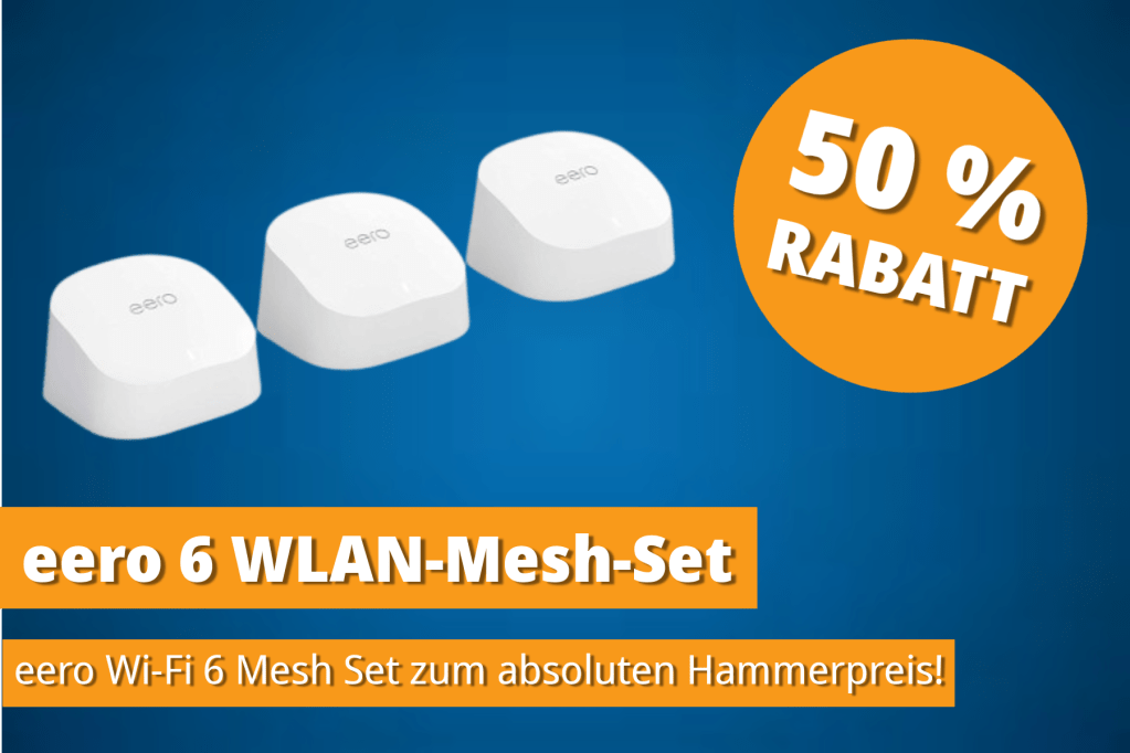 Image: Endlich flÃ¤chendeckendes WLAN: Amazon eero 6 Mesh-System zum absoluten Bestpreis